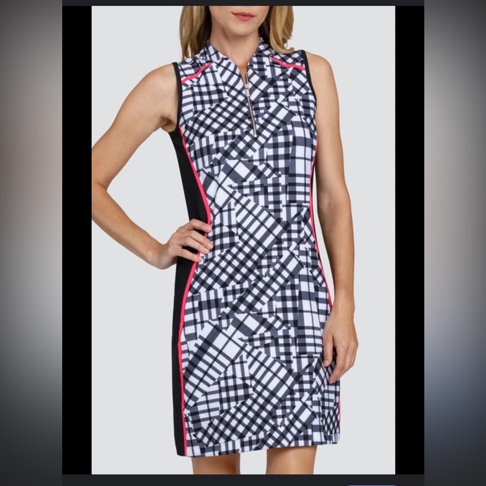 Tail Sleeveless Golf Tennis Dress Women's Size M Black & White.